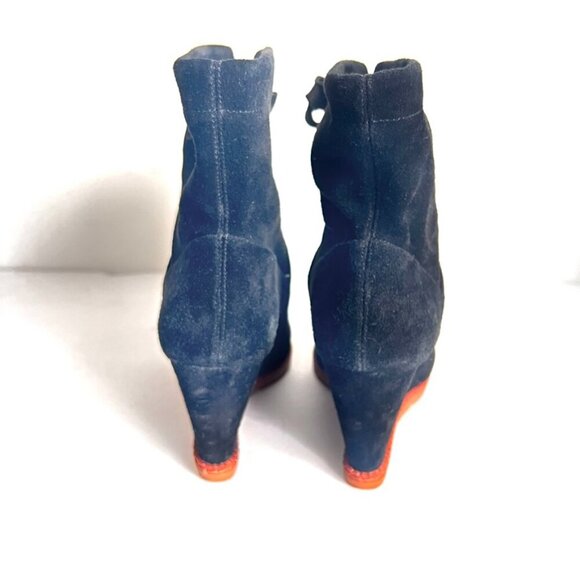 Kate Spade Saunders Suede Wedge Ankle Boots - Picture 3 of 9